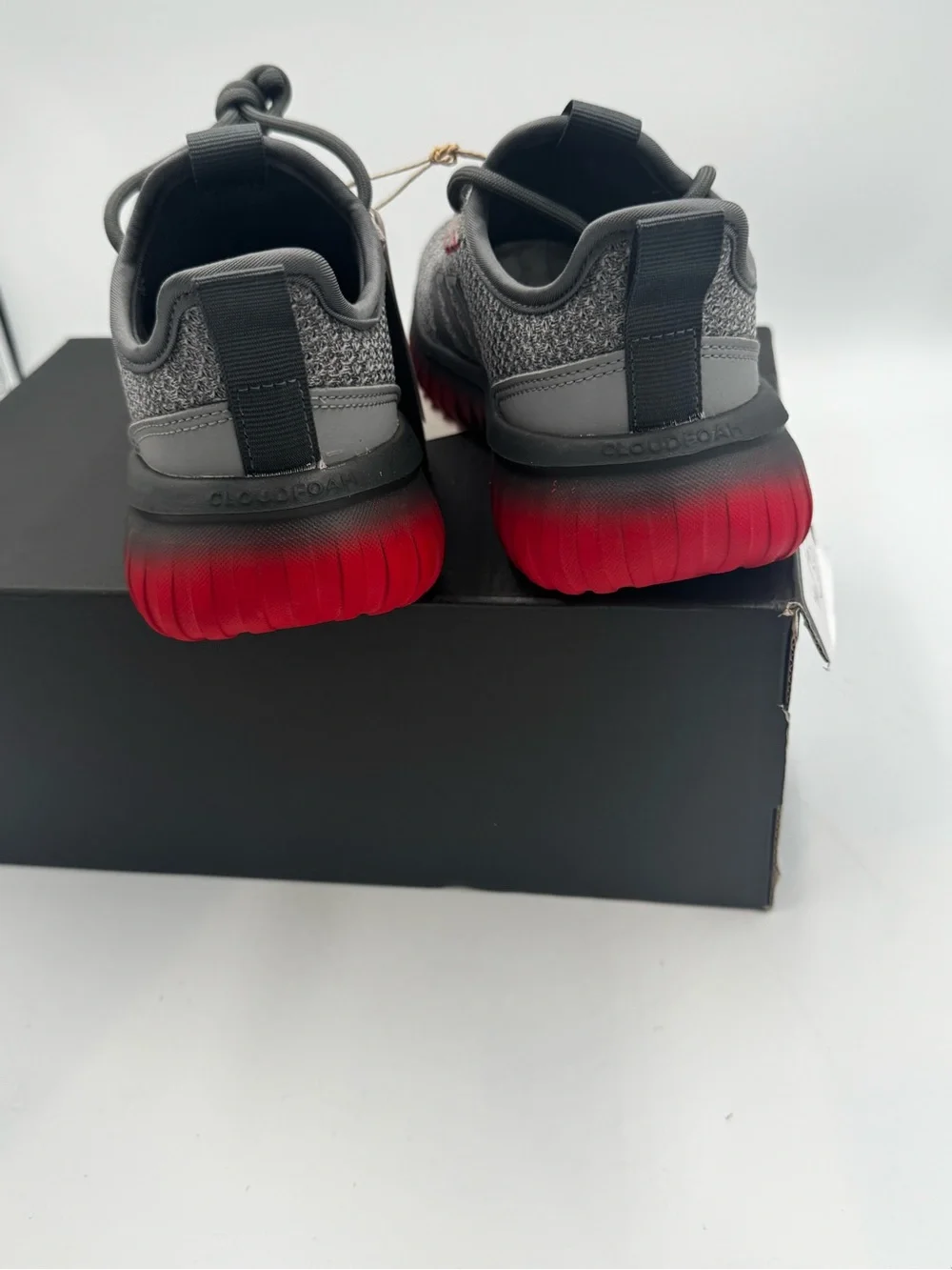 Adidas Kaptir 4.0 K Kids Shoes 1.5 Grey Five Better Scarlet Red NIB IH1841